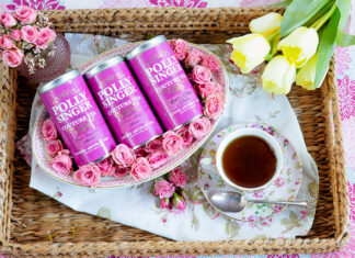 Three canisters of artisanal loose-leaf tea as part of the Polly Singer giveaway.