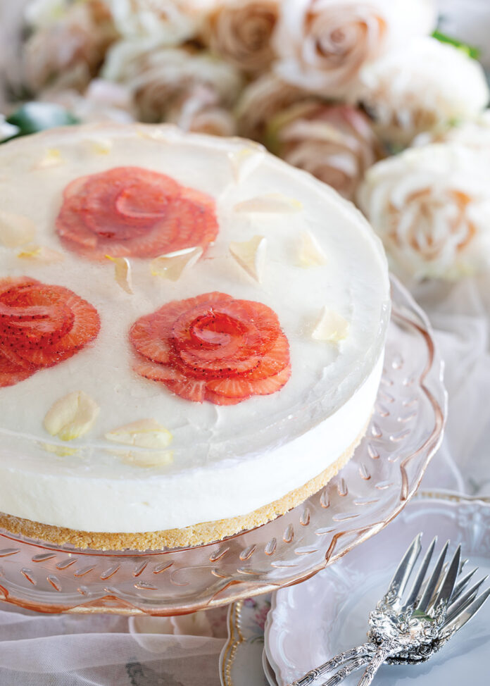 rose water cheesexake