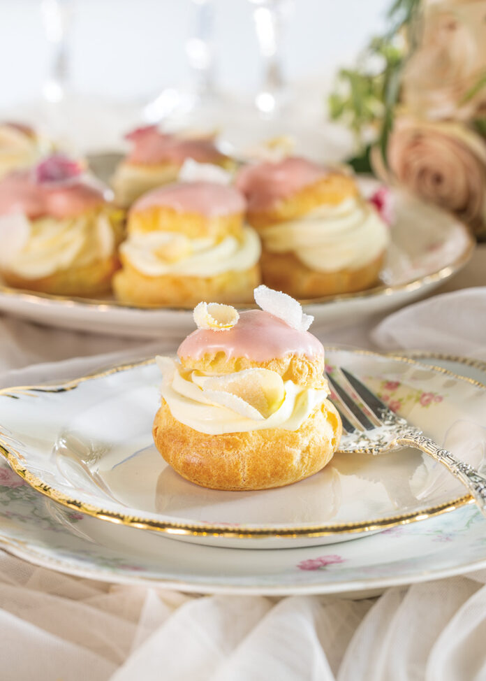 Rose Choux Puffs