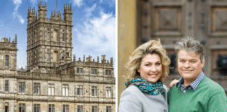 Highclere Castle and Lady Carnarvon