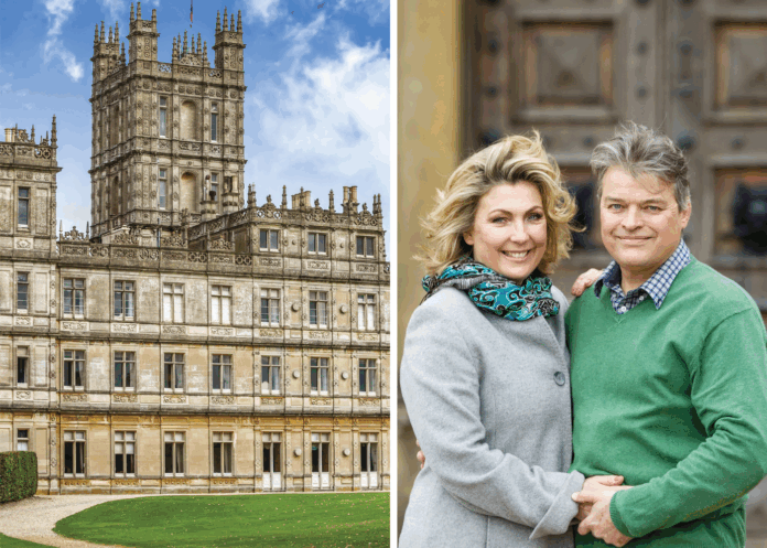 Highclere Castle and Lady Carnarvon