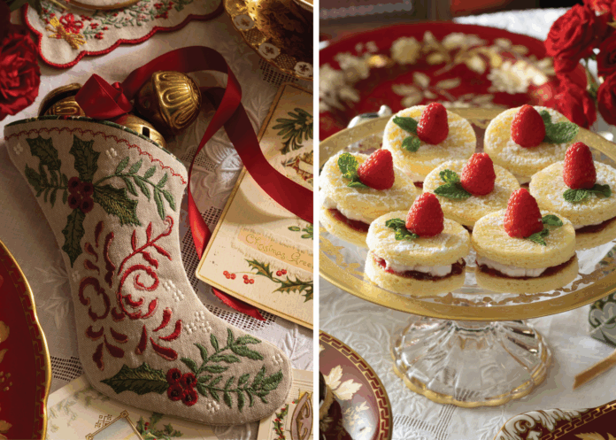 Christmas stocking/Mini Sponge Cakes