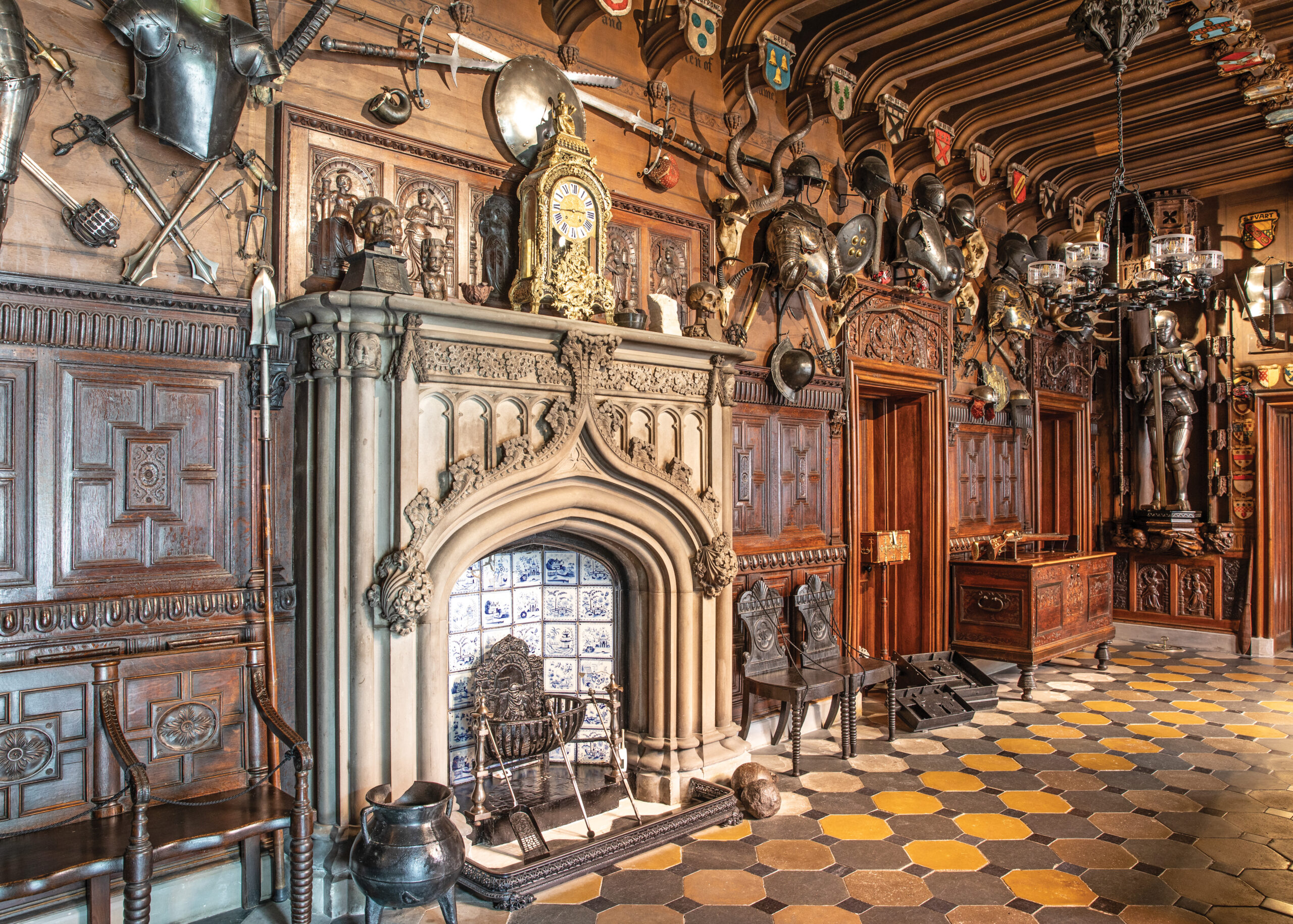 Armor room in Sir Walter Scott's castle