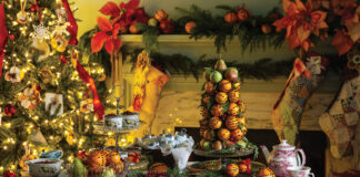 Little Women festive brunch scene