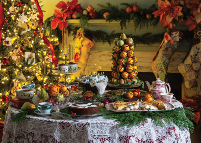 Little Women festive brunch scene