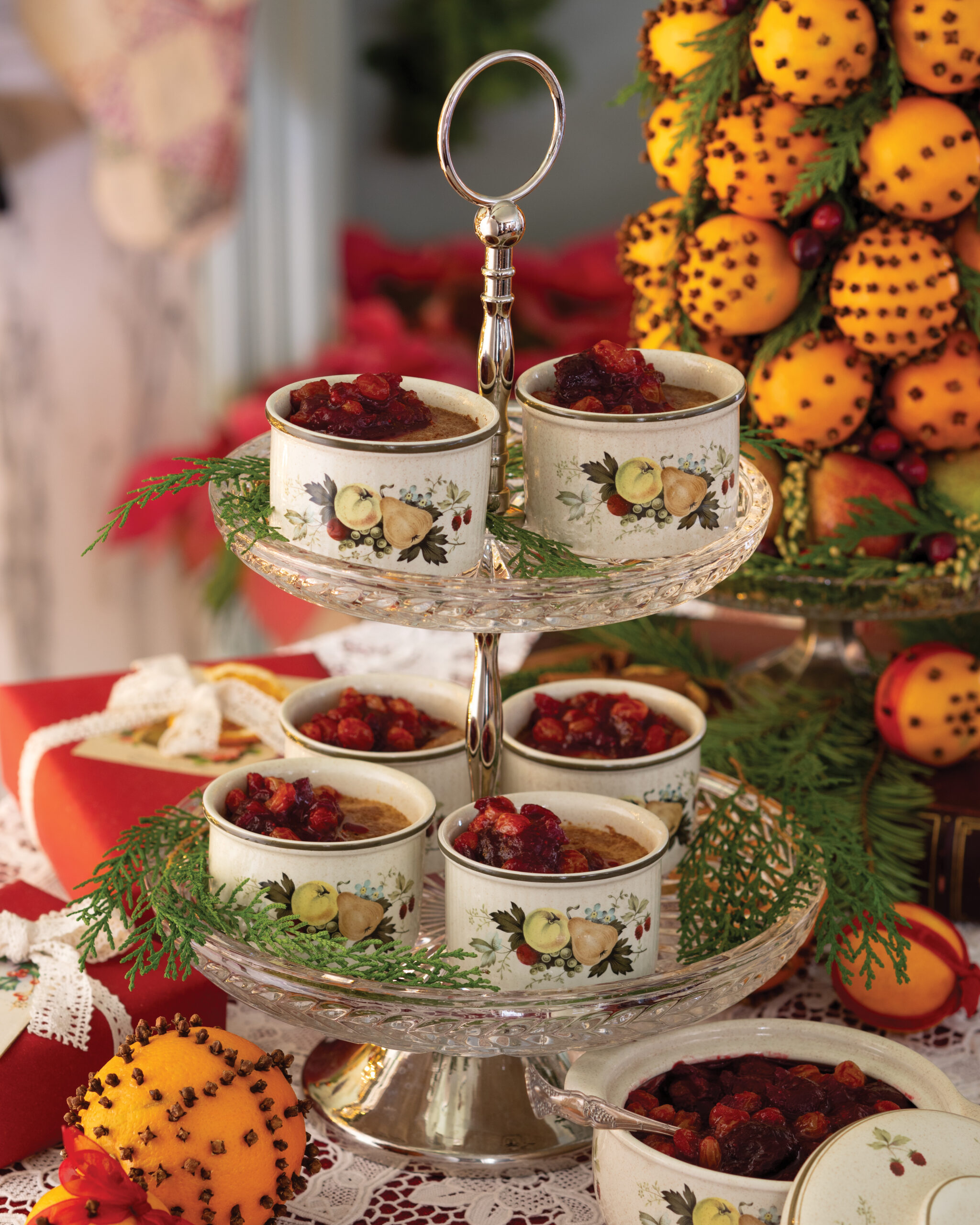 Rice Pudding with Fruit Compote