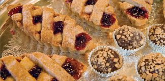 Cranberry-Cherry Linzertortes