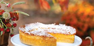 Pumpkin White Chocolate Souffle Cake Victoria magazine
