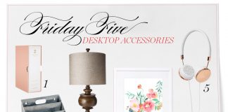 Friday Five Desk Accessories Victoria magazine