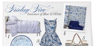 Friday Five Blue and White