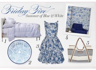 Friday Five Blue and White