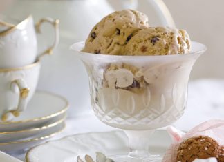 Espresso and Amaretti Semifreddo