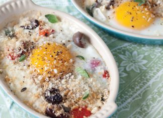 Baked Eggs Marsala
