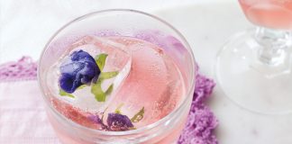 Edible-Flower Ice Cubes