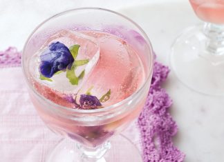 Edible-Flower Ice Cubes