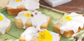 Lemon-Poppy-Seed Pound Cakes with Lemon Glaze