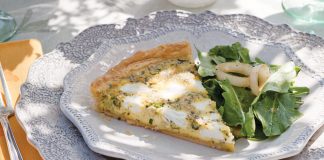 Goat-Cheese- and Spring-Herb Tart