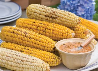 Roasted Corn on the Cob with Chipotle Herbed Butter