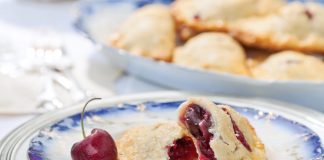 Still toasty from the oven, Cherry Hand Pies boast a nostalgic look and ease of portability. These scrumptious pastries delight youngsters and adults alike.