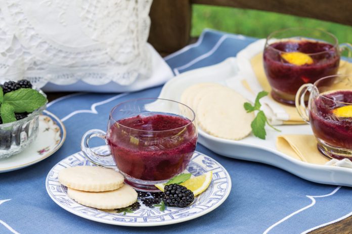 Sample Lemon Butter Cookies alongside tangy Blackberry Lemonade for an afternoon pick-me-up.