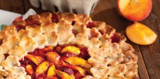 Peach and Raspberry Pie