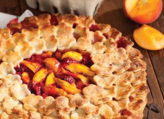 Peach and Raspberry Pie