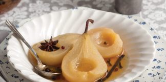 poached pears