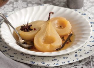 poached pears