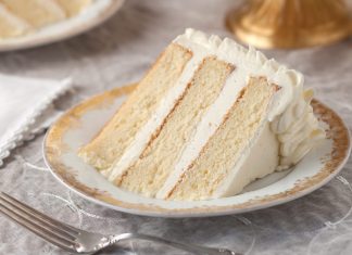 Sour-Cream Cake with Whipped Vanilla Frosting