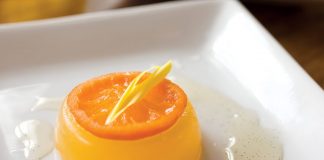 Tangerine-Clementine Gelée with Sauternes Syrup