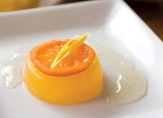 Tangerine-Clementine Gelée with Sauternes Syrup