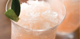 Pomelo, Pink Grapefruit, and Prosecco Granita