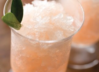Pomelo, Pink Grapefruit, and Prosecco Granita