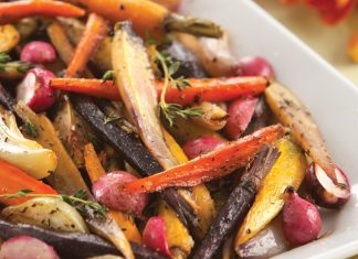 Roasted Rainbow Carrot Medley