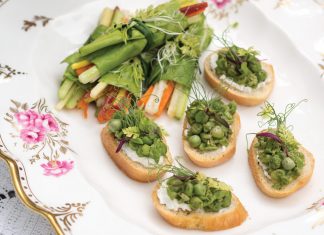 Pea Crostini