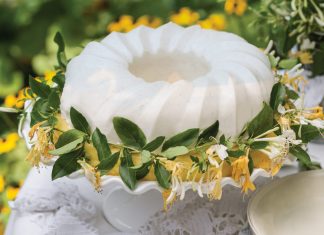 Honeysuckle and Meyer Lemon Panna Cotta