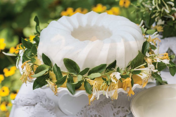 Honeysuckle and Meyer Lemon Panna Cotta