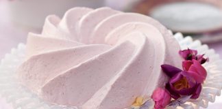Rose and Raspberry–Infused Blancmange