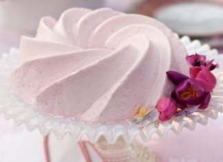 Rose and Raspberry–Infused Blancmange