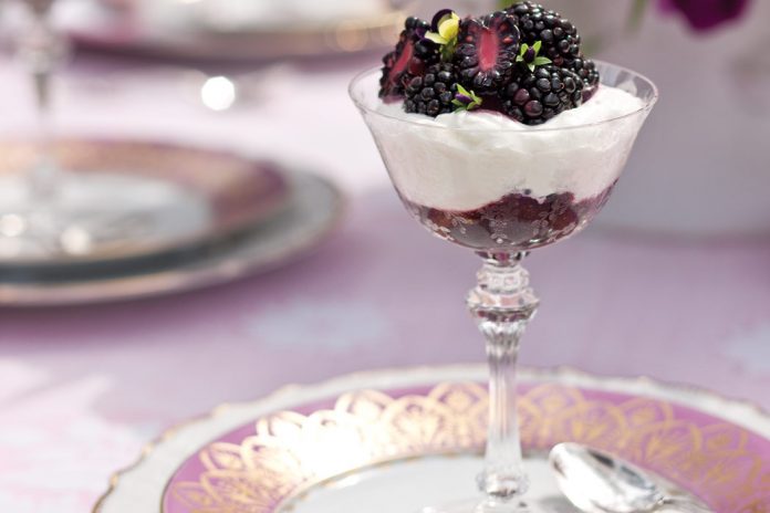 Blackberry and Lavender Fool