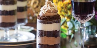 Espresso-Chocolate Trifles with Chocolate Mousse