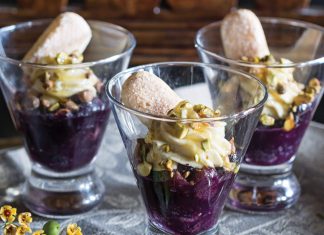 Honey-Roasted Grapes Trifles