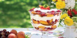 Peach-Melba-and-Sabayon Trifle