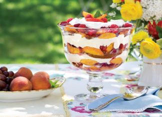 Peach-Melba-and-Sabayon Trifle