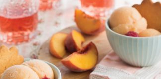 Peach-Rosé Sorbet