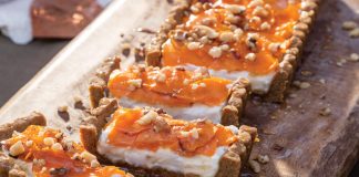 Roasted Butternut Squash Tart with Cinnamon-Molasses Crust