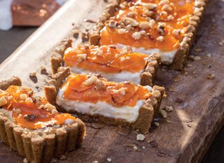 Roasted Butternut Squash Tart with Cinnamon-Molasses Crust