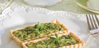 Sweet Pea and Leek Tartlets