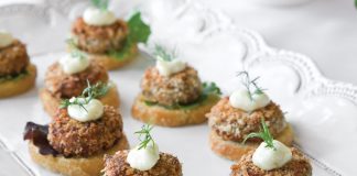 Mini Salmon Croquette Canapés