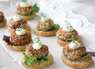 Mini Salmon Croquette Canapés